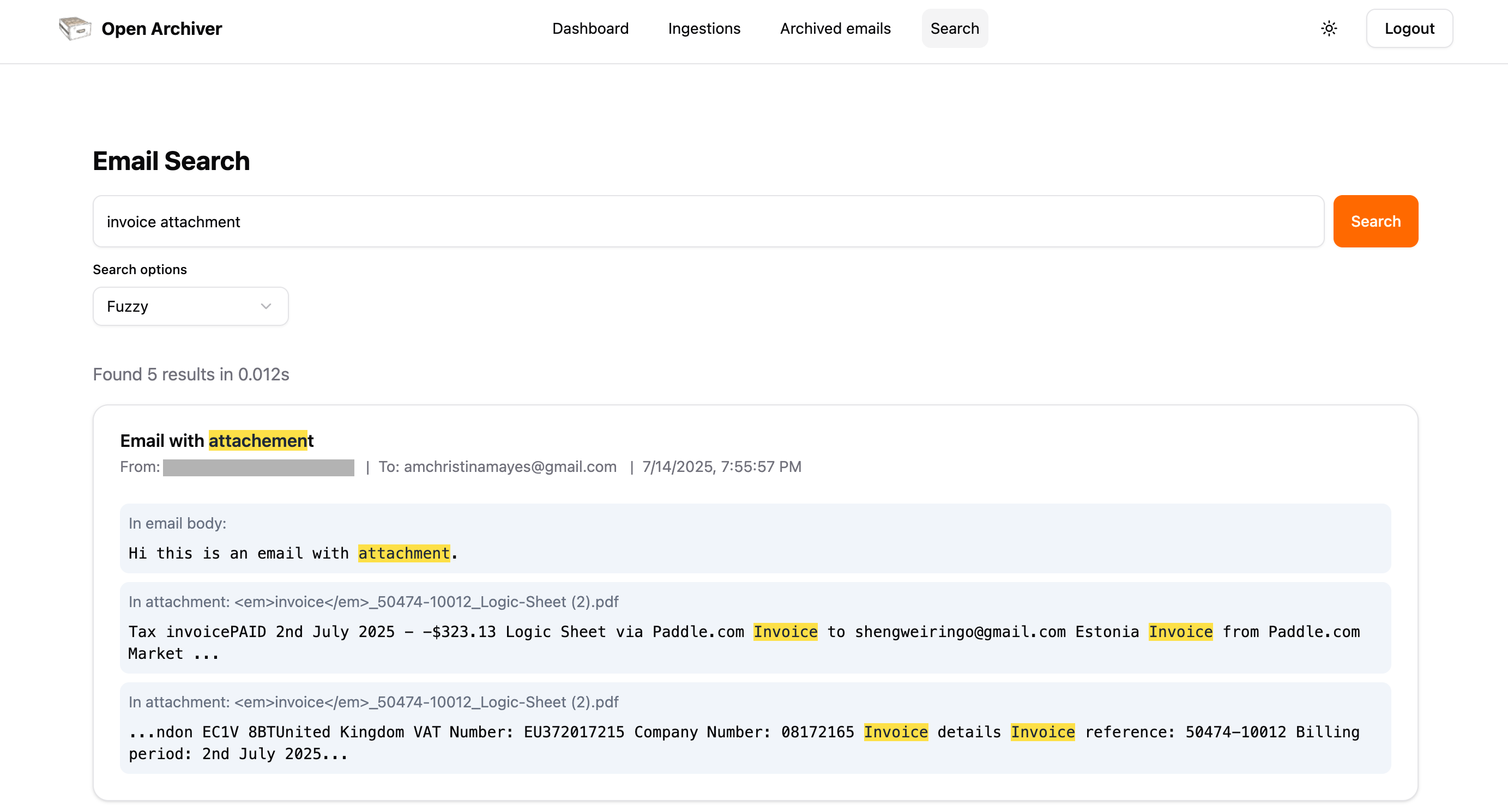 Open Archiver Preview